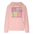 thumbnail image 4 of Enjoytime Sweatshirts for Women Trendy Casual Retro Pattern Print Long Sleeve Pullover Tops with Pocket Drawstring Waffle Loose Hoodies for Women on Clearance, 4 of 4