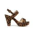 thumbnail image 3 of BLISSFUL STEP Women's Slingback Platform Chunky Heeled Sandals, 3 of 7