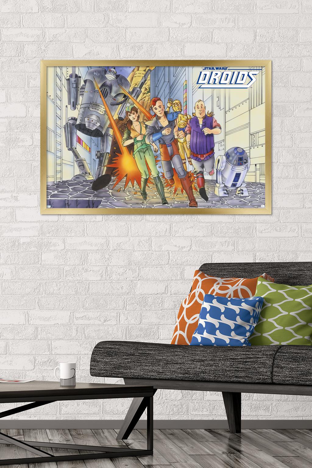 Star Wars: Droids - Action Wall Poster, 22.375" x 34", Framed