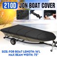 thumbnail image 1 of For 12' / 14' / 16' / 18'L Jon Boat Cover 210D Waterproof Beam Width 56"-75", 1 of 7