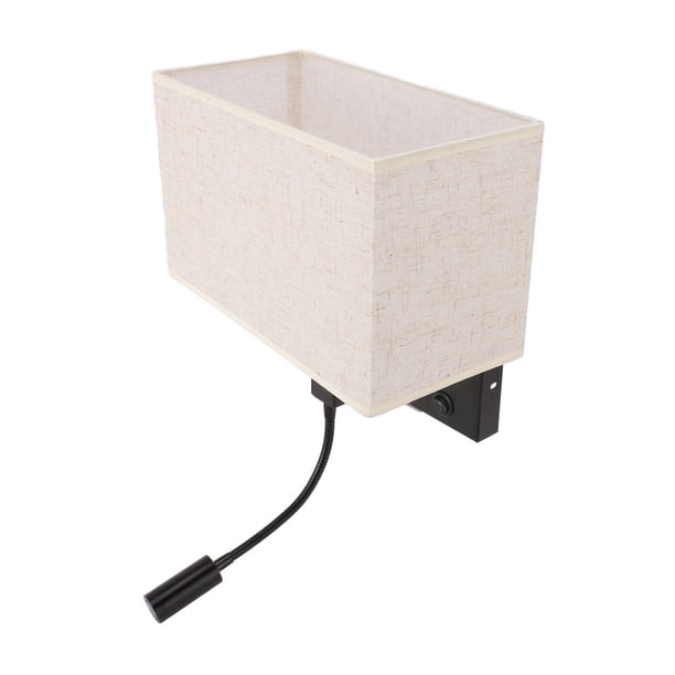 Lámpara De Pared Para Cabecera, Aplique De Pared Para Dormitorio LED, Galvanoplastia De Hierro Negro Para Sala De Estar