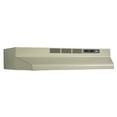 Broan 30Inch Convertible Range Hood, 160 CFM, Almond