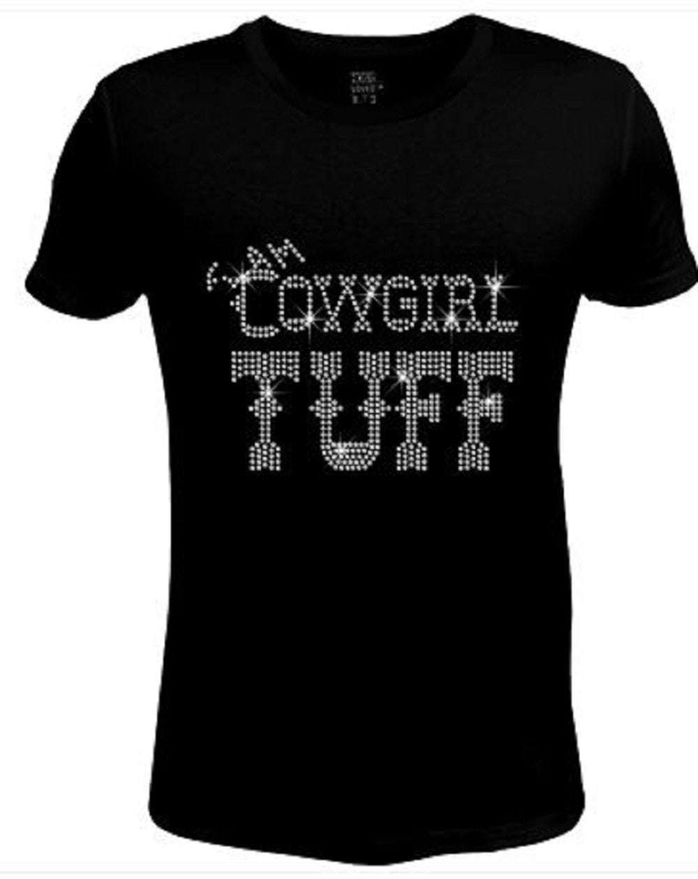 Bling Rhinestone Womens T Shirt Cowgirl 