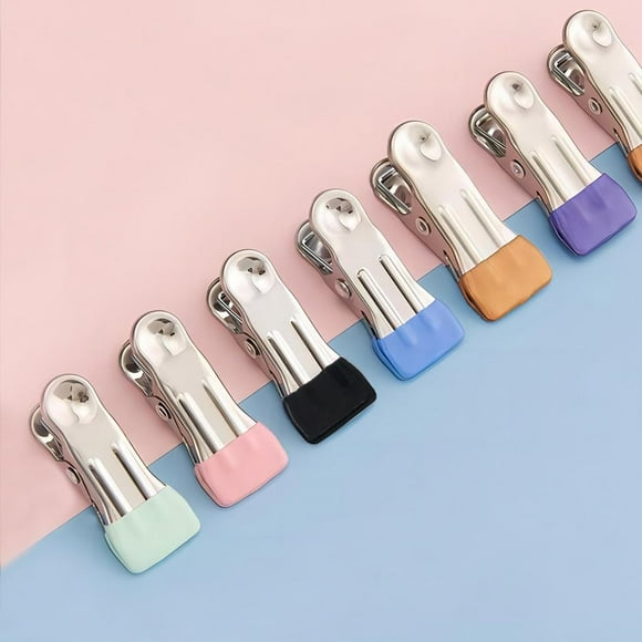 Pinzas Para Ropa De Colores Coideal, 30 Piezas, Pinzas Para Ropa De Utilidad, Pinzas Para Calcetines De Metal De Acero Inoxidable Multicolor Para Tendedero