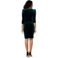 thumbnail image 2 of Women's Velvet Ruched Bodycon Dress Hunter 10, 2 of 3