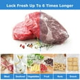thumbnail image 5 of (2 pack) Mainstays 8" x 20' Vacuum Sealer Bag Rolls, 2-Count Vacuum Seal Rolls for Food Storage and Sous Vide, Works With All Brands Food Vacuum Sealer Machines, 40 Feet Total, 5 of 6