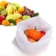 thumbnail image 3 of Bolsa de compras con cordón de almacenamiento de malla para frutas y verduras, plegable, reutilizable, multifuncional, Color aleatorio, 5 uds., 3 of 8