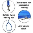 thumbnail image 2 of Hi Kiss Long Dog Leash Obedience Recall Training Agility Lead - 15ft 20ft 30ft 50ft 100ft Training Leash - Great for Training, Play, Camping, or Backyard - Blue 15Ft, 2 of 7