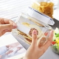 thumbnail image 6 of GadgetVLot Food Storage Box Transparent Whole Grains Flour & Sugar Moisture-Proof Press Airtight Lid Sealed Jar, 6 of 16