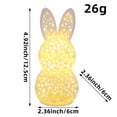 thumbnail image 4 of Hollow Out Glowing Bunny Figurine This 3D Printed 12cm Easter Bunny Lamp Creates A Warm Ambiance As A Decorative Statue For Living Spaces And Offices, 4 of 8