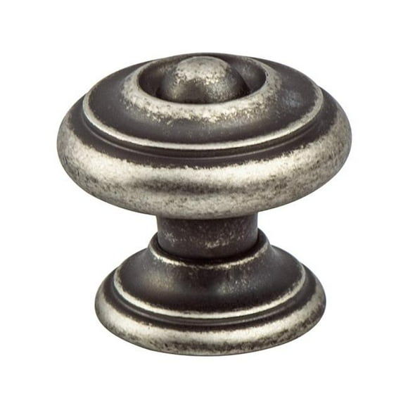 Berenson 2982-1RN-C 1.187 in. dia. Euro Rustica Knob with Rustic Nickel