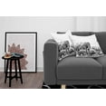 thumbnail image 3 of Ambesonne Black White Throw Pillow Cover 2 Pack, Savannah Animals Sketch, 16", White and Black, 3 of 7