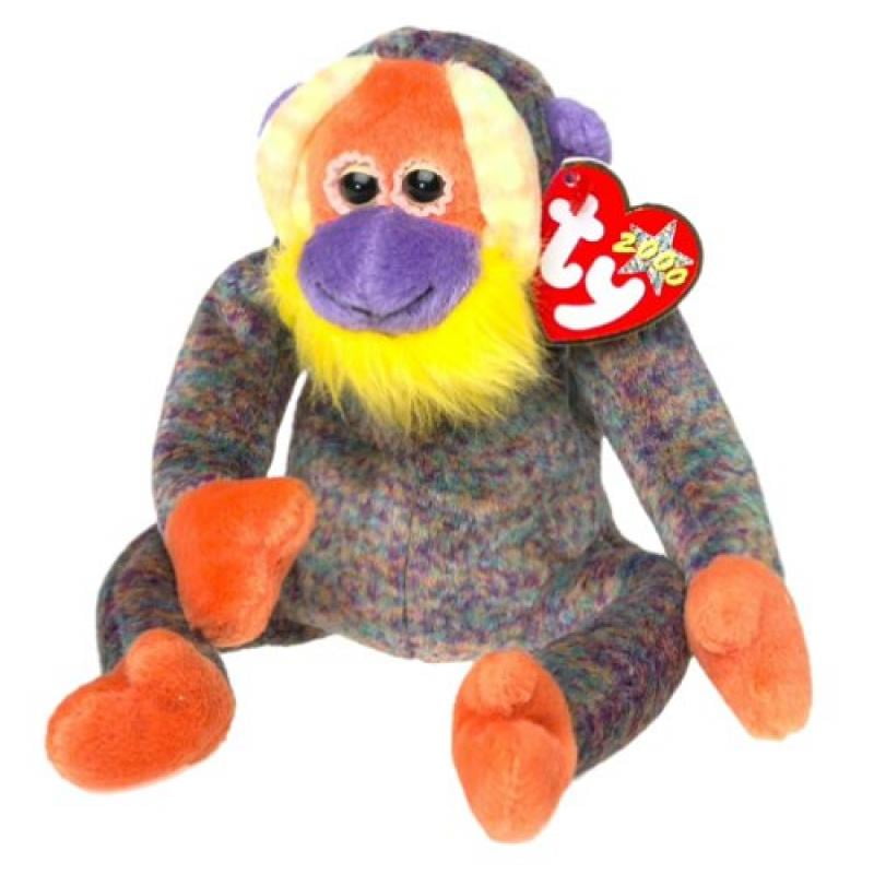 Ty Beanie Buddy Bananas The Monkey 13 Inch Stuffed Animal Toy Plush Tye Dye for sale online 