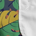 thumbnail image 4 of Exotic Microwave Oven Cover, Colorful and Abstract Tropical Jungle Pattern Monstera Leaf Silhouettes, Water Resistant Organizer with Pockets Kitchen, 36" x 12", Sea Green Earth Yellow, by Ambesonne, 4 of 4