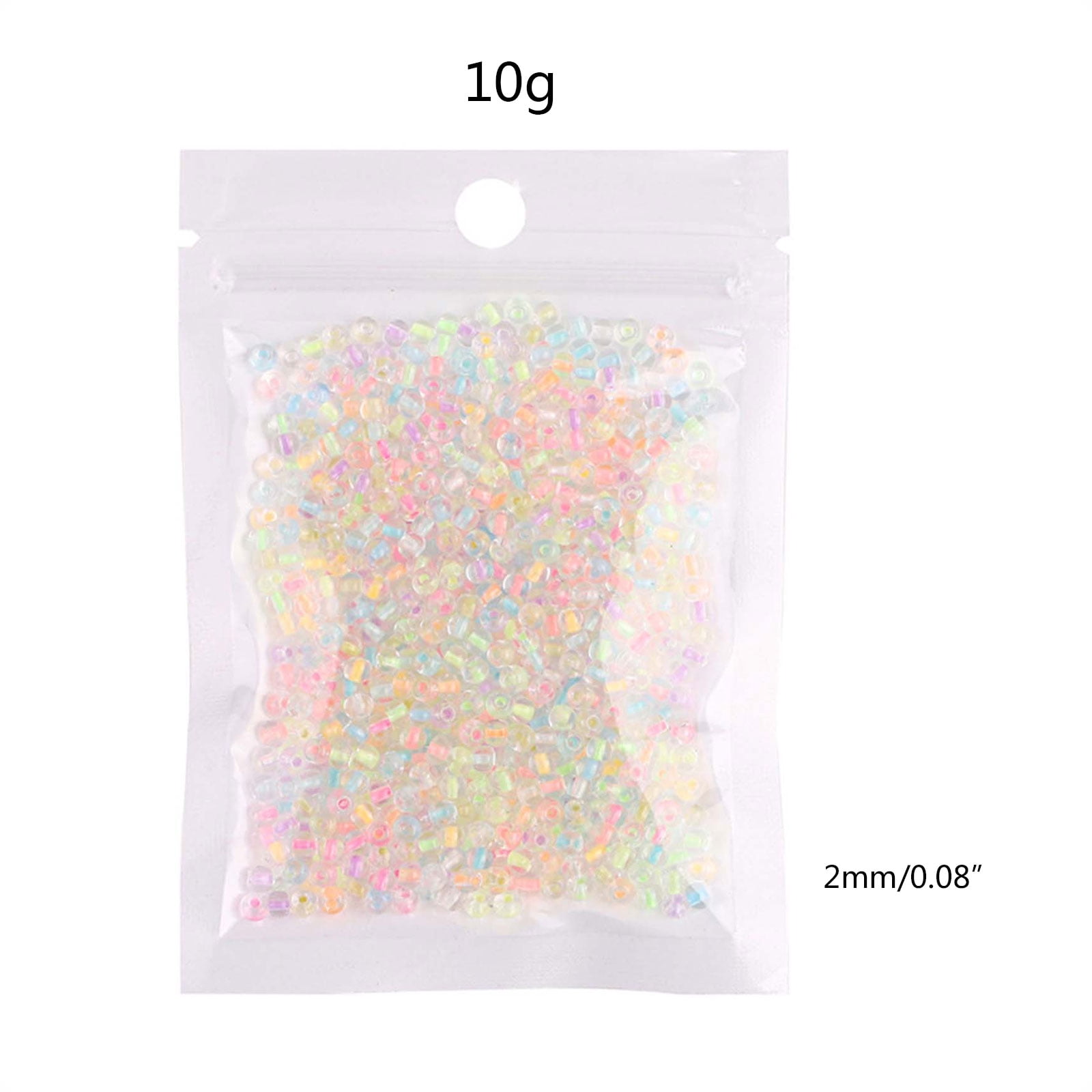 tegongse 660x Cylindrical Beads Hair Beads Glow in The Dark Acrylic Luminous Bead for Making Bracelet Necklace Ring Earring Craft