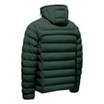 thumbnail image 5 of Mens Quilted Jackets Winter Plus Size Windproof Hooded Long Sleeve Solid Color Full Zipper Casual Daily Warm Comfortable Padded Jacket for Outdoor Sports, 5 of 6