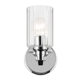 thumbnail image 5 of 55224CHFLU Kichler Lighting Gioe - 1 Light Wall Sconce-9.5 Inch Tall and 5 Inch Wide-Chrome Finish-Clear Fluted Glass Color, 5 of 5