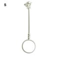 thumbnail image 3 of Ounissouiy Accesorios de Clip de anillo para hombre, anillos de dedo, suministros de joyería ajustables, coleccionables elegantes, soporte de mano de Metal encendedores plata mate N0.16/S Ounissouiy HA061669-05, 3 of 6