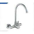 thumbnail image 1 of Grifos de cocina de pared giratorios de 360 grados con rociador, mezclador de agua fría y caliente para fregadero., 1 of 1