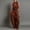 #0004-Brown, variant on Womens Sleeveless Jumpsuit Drawstring Waist Loose Long Pants Round Neck Hollow Out Back Zipper Summer Casual Two Piece Sets