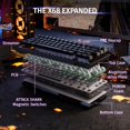 thumbnail image 2 of ATTACK SHARK X68 HE Rapid Trigger Mechanical Gaming Keyboar, 2 of 8