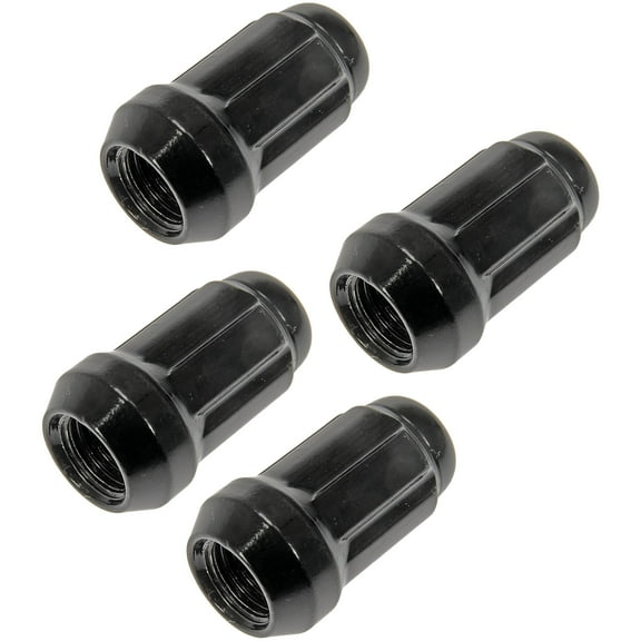 Dorman 712-315C Wheel Lug Nut for Specific Models, Black (Pack of 4)
