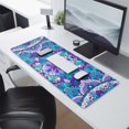 thumbnail image 2 of Long Mouse Pads for Desk,Purple Ethnic Mandala Pattern Desk Mats on Top Of Desks, Desk Mouse Pad Extra Large with 3mm Non-Slip Base and Stitched Edge for Gaming,Office,Work,Home 31.5"x11.8", 2 of 6