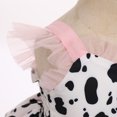 thumbnail image 4 of IBTOM CASTLE Toddler Girls Birthday Dress Cow Strawberry Shiny Confetti Tulle Princess Party Dresses for Cake Smash Photo Shoot 2-3 Years Pink Cow, 4 of 8
