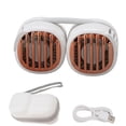 thumbnail image 2 of Portable Neck Fan, Hands Free USB Charging Neck Fan Super Airflow  For Shopping White, 2 of 8