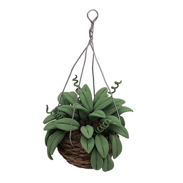 Mini casa decorativa decorativa maravillosa hermosa planta adorno encantador 1/12 modelo de bonsai para el balcón de jardín de hadas doméstico Inevent FN001979-00