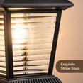 thumbnail image 4 of DEWENWILS Dusk to Dawn Outdoor Wall Light Lantern Sconce 12.4 in. Black, 4 of 8