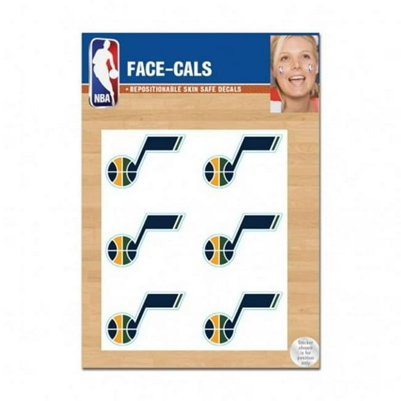 Wincraft 1493474460 NBA Utah Jazz Tattoo Face Cals