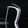 thumbnail image 1 of Grifo Monomando Llave Para Lavabo Fregadero Baño Lujo Plata, 1 of 5
