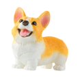thumbnail image 2 of Estatua de cachorro de resina de simulación, estatua artesanal, adorno de escritorio, linda mini figura en miniatura, figuras de animales para la Corgi, 2 of 8