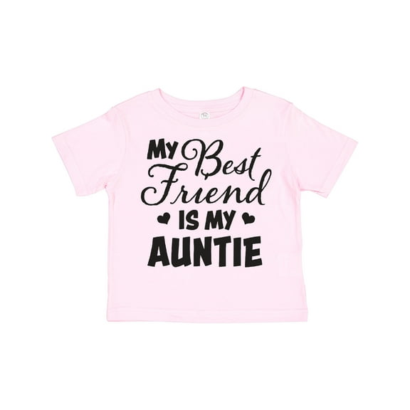 Inktastic My Best Friend is My Auntie with Hearts Boys or Girls Toddler T-Shirt