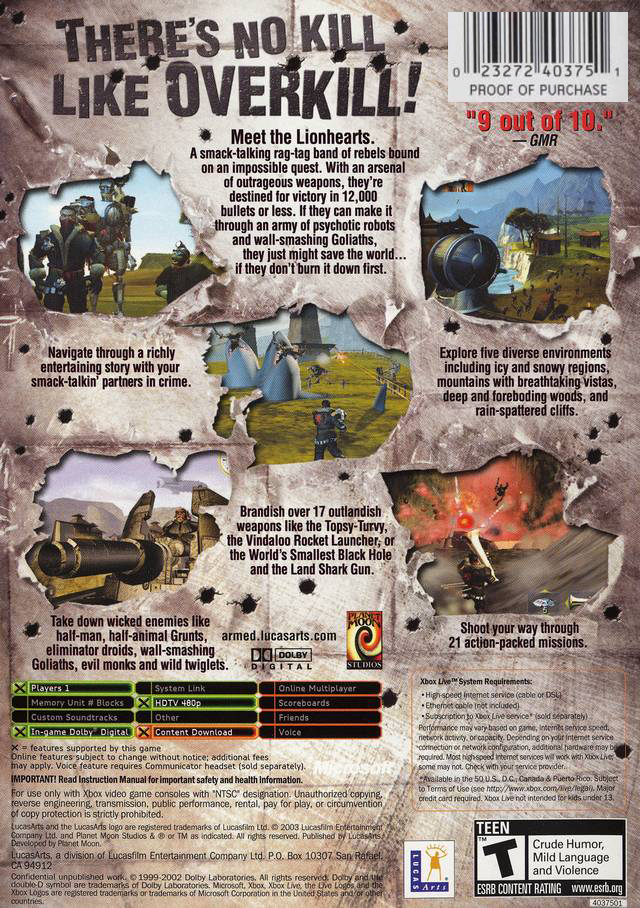 armed and dangerous xbox