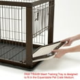 Richell Expandable Pet Crate with Floor Tray Dark Brown