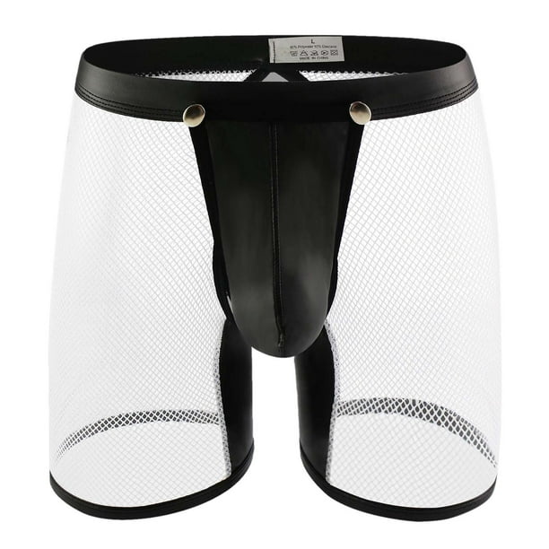 PEASKJP Mens Soft Trunks Bulge Pouch Ultra Breathable Low Rise  Underpants,White XXXL