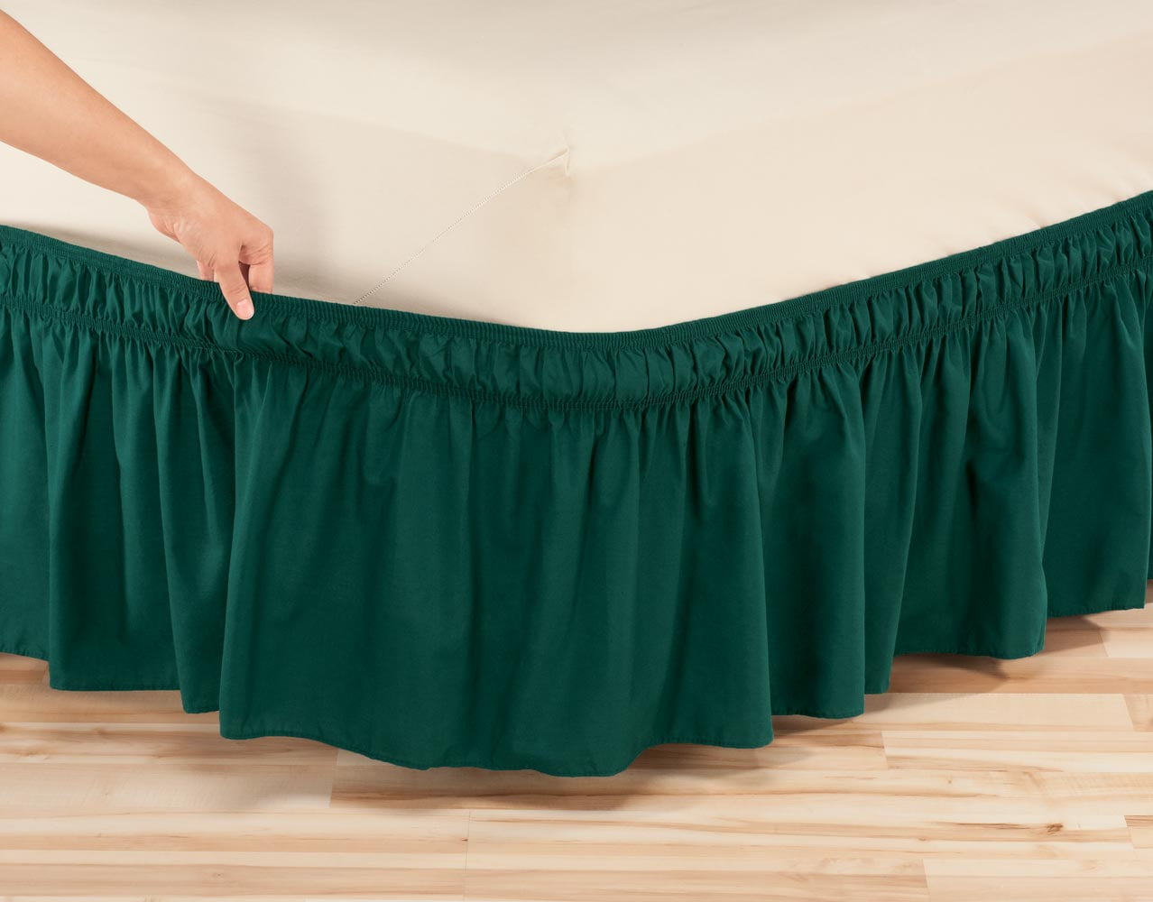 elastic bed skirts