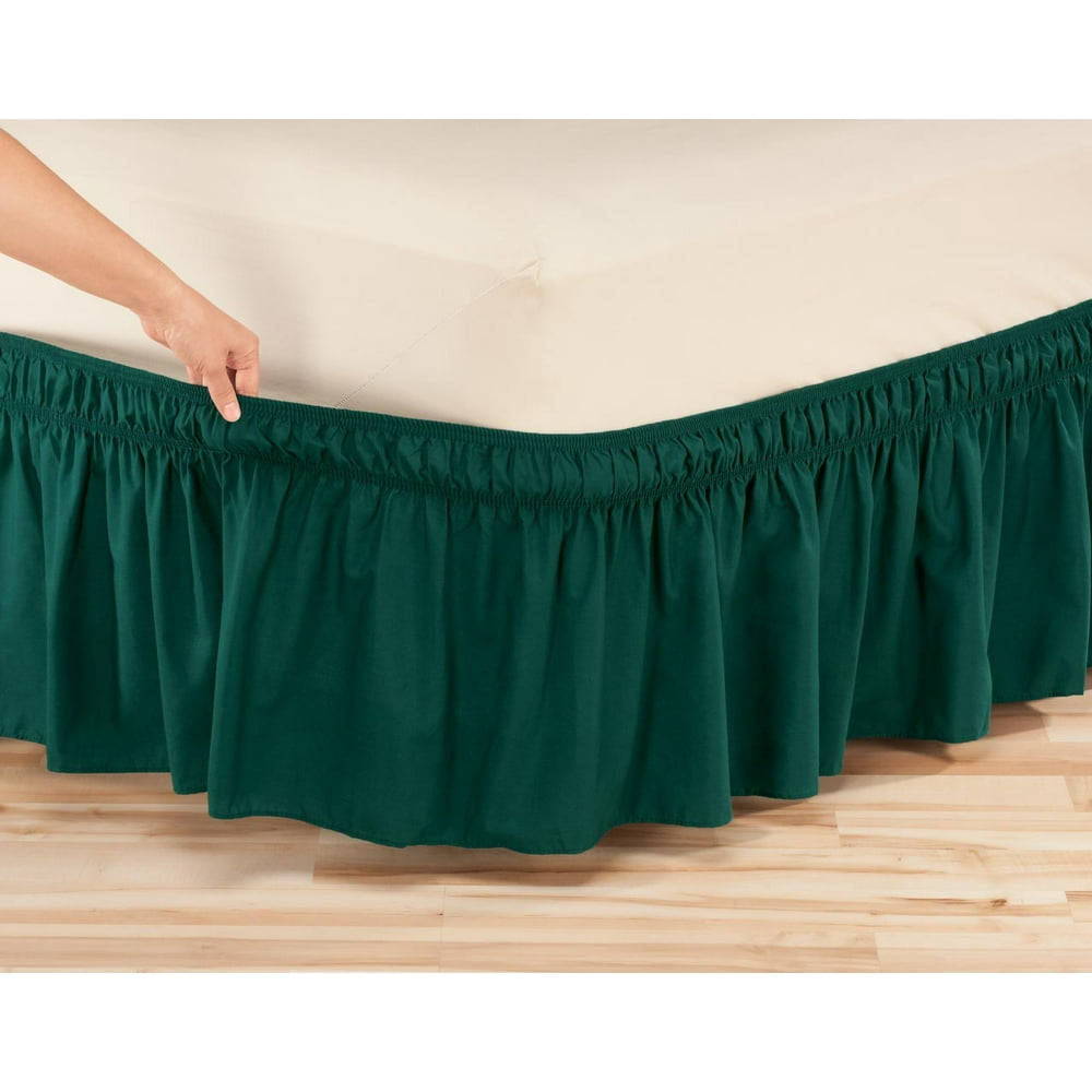 Solid Wrap Around Elastic Bed Skirt by OakRidgeTM