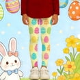 thumbnail image 2 of Easter Print Girls Athletic Casual Leggings Stretchy Tights With Comfortable Waistband For Play School Activities, 2 of 5