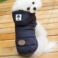 thumbnail image 4 of Ropa cómoda para perros acolchada chaqueta suave de invierno para perros ropa azul oscuro para mascotas chaqueta para cachorros ropa para perros ANGGREK Otros, 4 of 8