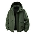 thumbnail image 2 of Swuxness Women's Hooded Sports Jacket, Women Long Sleeve Coat, Women's Solid Color Zipper Loose Comfortable Soft Outdoor Jacket with Pockets for Ladies Green, XL, 2 of 3