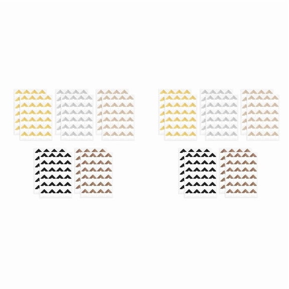 480 Pieces Photo Corners for Scrapbooking, Gold Photo Corner Stickers, Self-Adhesive Photo Mounting Corners,Multicolor