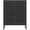 Black, variant on AENKYO Heavy-Duty Steel Cabinet with Ventilated Grid Doors & Gold Handle, Adjustable Shelves, for Home & Office, White