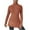 Brown, variant on Sevevn Women's Fashionable Turtleneck Sweater Slim Waist Lower Slit Long Sleeve Sweater Long Sleeve Turtleneck Top Hot Pink M Holiday Gift Finder