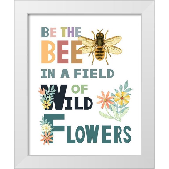 Murdock, Ramona 12x14 White Modern Wood Framed Museum Art Print Titled - Be the Bee
