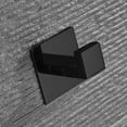 thumbnail image 5 of Gancho para toallas de baño de acero inoxidable, autoadhesivo, para batas, abrigos, para baño, sin necesidad de tornillos y acabado en negro, 5 of 5