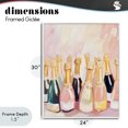 thumbnail image 4 of Stupell Industries Art Deco Blush Champagne Bottles Collection White Framed Giclee Art, 24 x 30, by The Prints Vibe, 4 of 8
