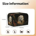thumbnail image 5 of Kdxio Enchanted Deer In Cave Print Toaster Cover Bread Machine Cover Fits for Most Standard 2 Slice Toasters,Keep Toaster Free From Dust And Fingerprint Oven Dustproof Cover, 5 of 7